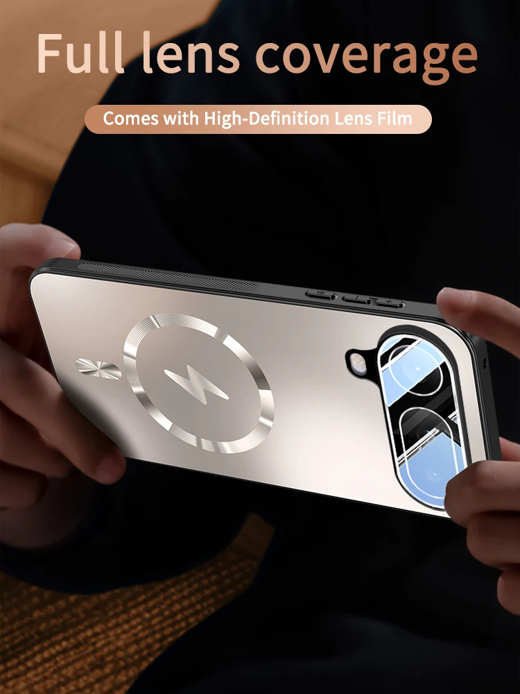 Premium Magnetic Charging Shockproof Air Case with Full Lens Protection