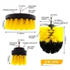 Electric Scrubber Brush Drill Brush Kit Power Drills Scrubber Brush For Carpet Glass Car Tires Nylon Brushes 2/3.5/4'' 5
