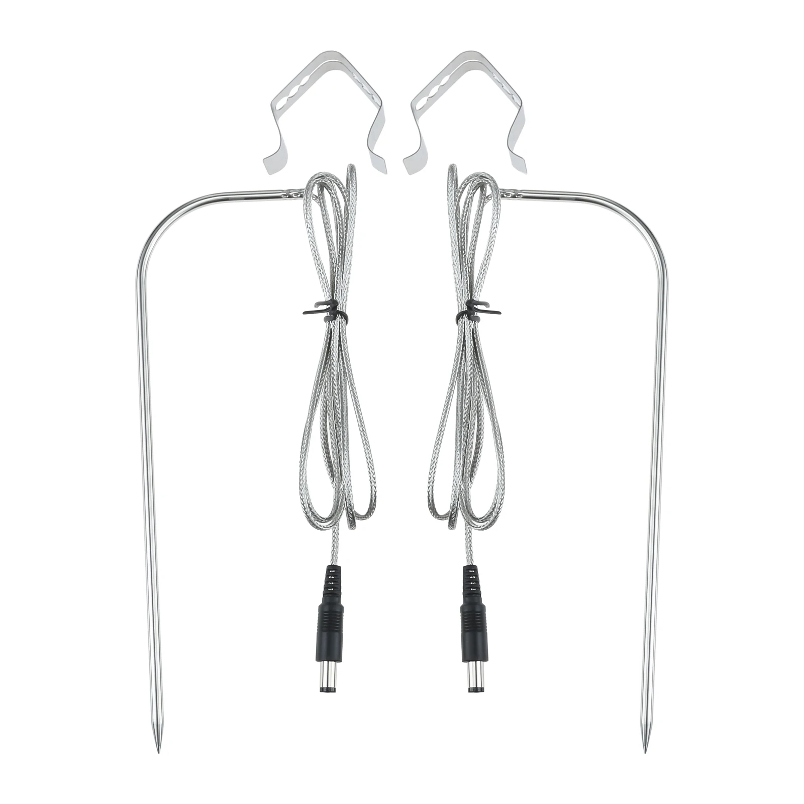 

2pcs Grilling Meat Temp Probe + Clip Holder RT-MTPRB for REC TEC Wood Pellet Recteq RT-1250,RT-700,RT-590, RT-B380,RT-2500