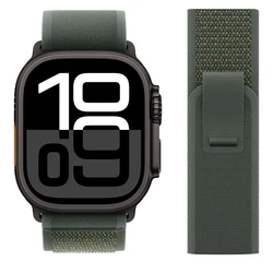 Enhanced Trail Loop Strap for Smartwatch - Premium Durable Bracelet Band (NEW Green - Black)