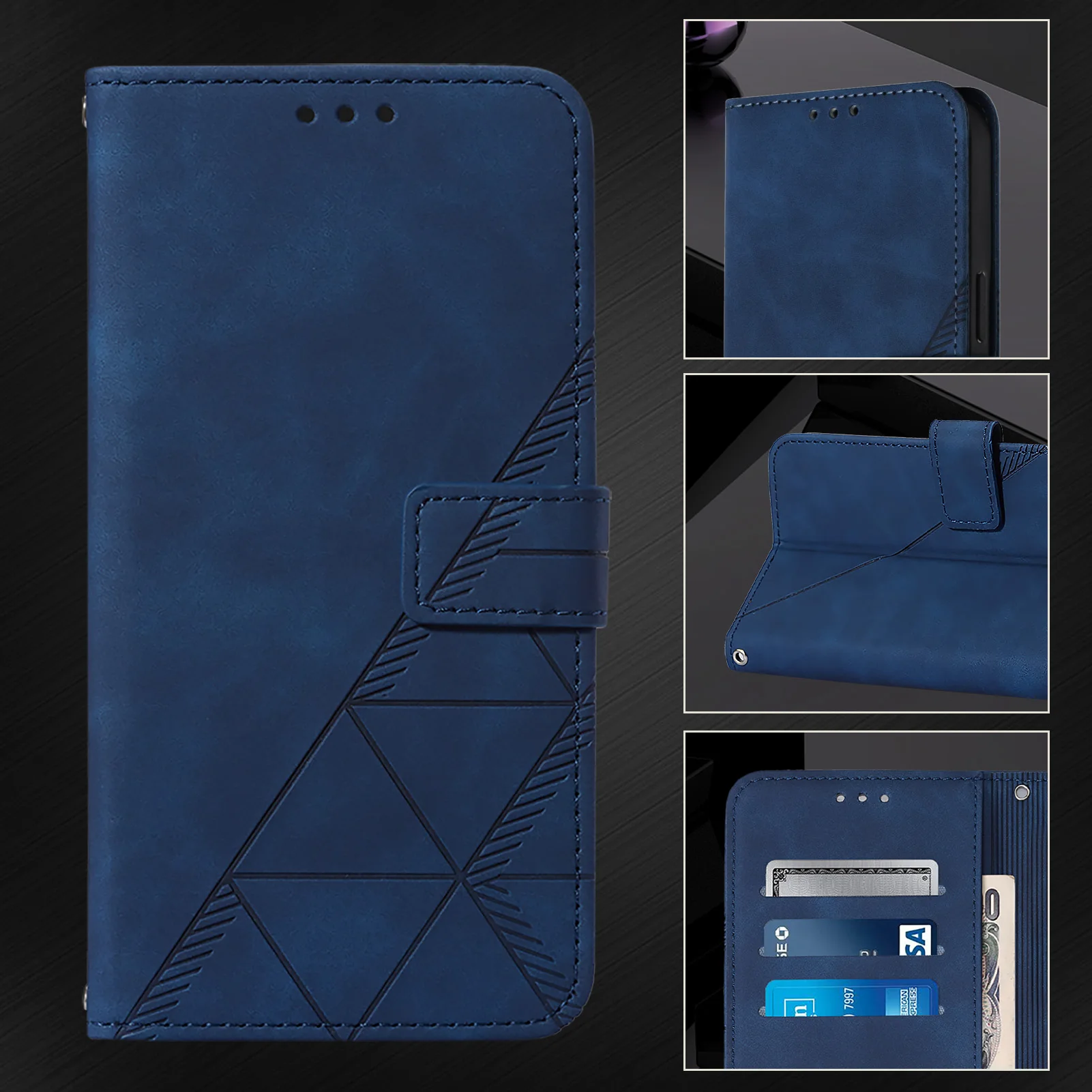 Luxury Shockproof Flip Leather Wallet Phone Case