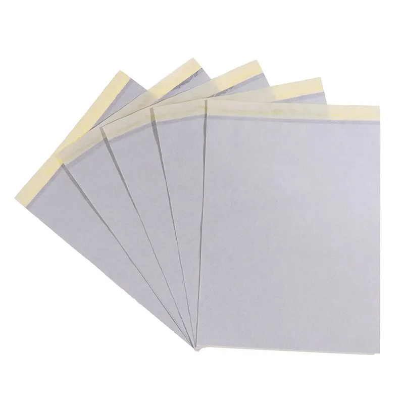 

Sdotter 5Pcs/Set A4 Reusable Hand-drawn Tattoo Transfer Paper Stencil Carbon Thermal Copier Tracing Hectograph Tattoo Supplies