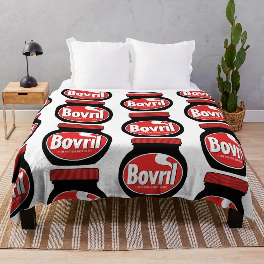 

Bovril Illustration Throw Blanket valentine gift ideas Bed Fashionable Blanket
