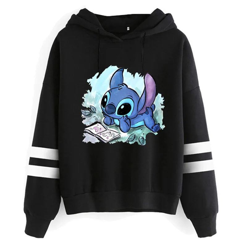 thumbnail image 1 of Sudadera con capucha de dibujos animados de Disney para mujer, sudadera divertida Y2k de Lilo Stitch, Sudadera con capucha de Manga de Anime, ropa femenina, 1 of 5
