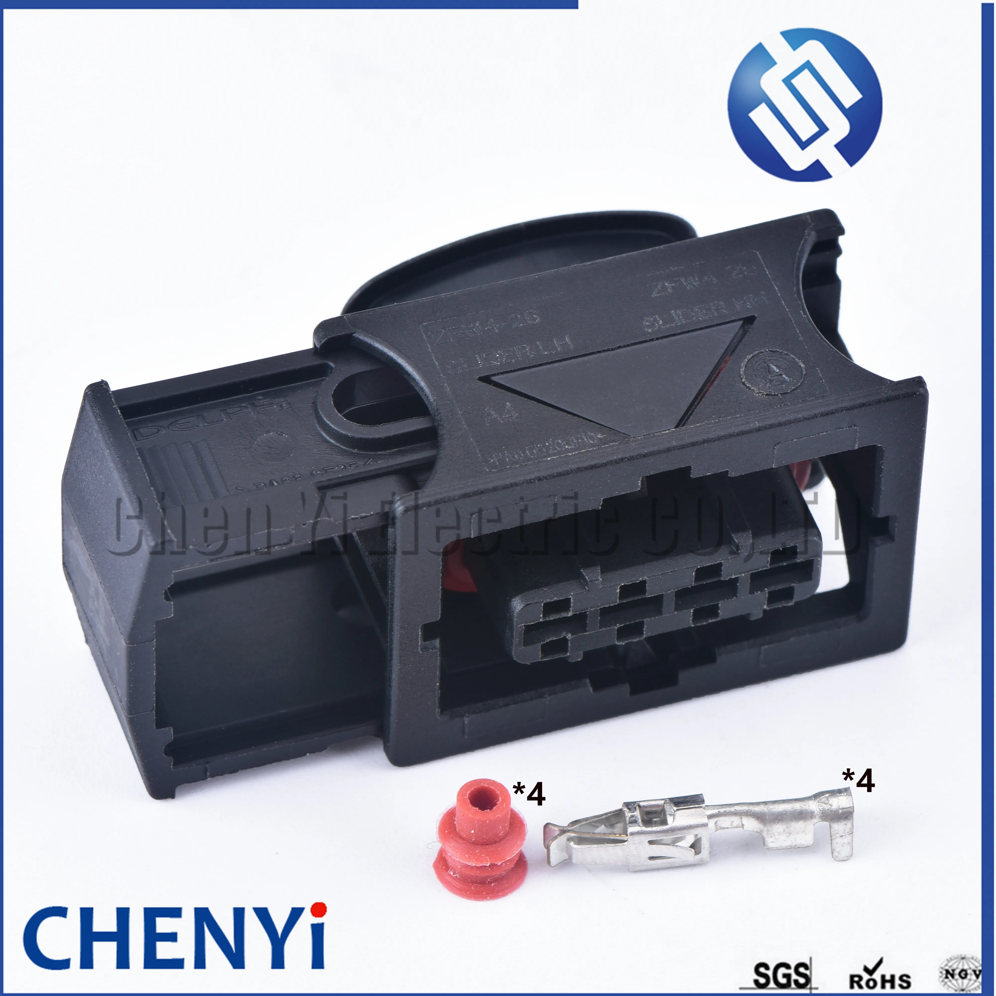 シークエンス4+ SACC-DSIV-M12FSD-4CON-L90 - Device connector rear mounting