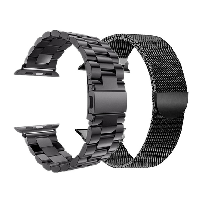 PCS strap for Apple watch series 7 45mm/41mm 42mm 38mm matal correa Stainless steel bracelet iWatch band 6 5 4 3 Se 44mm 40mm