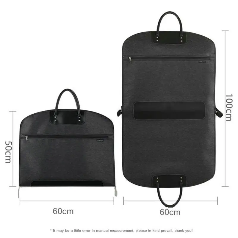 Borsa Porta Abiti Da Viaggio Uomo 100 Cm, Pieghevole E Capiente, 2-in-1 Trolley Per Completini E Abiti Da Lavoro, Impermeabile - 3