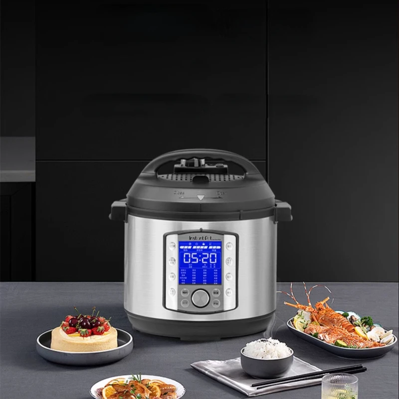 Electric Pressure Cooker Household 6 Liter Intelligent Multi-Function Pressure Cooker Stainless Steel Stew Pot 2