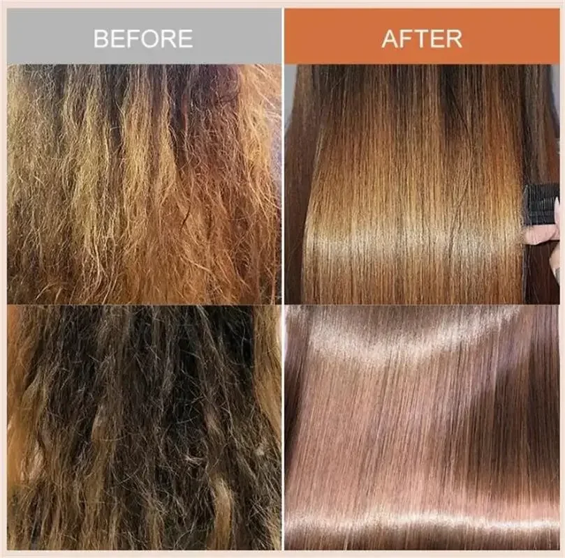 Magical Keratin Hair Mask Fast Repair Damaged Frizzy Soft Shiny Deep Moisturizing for Permanent Straightening Straight Hair Care