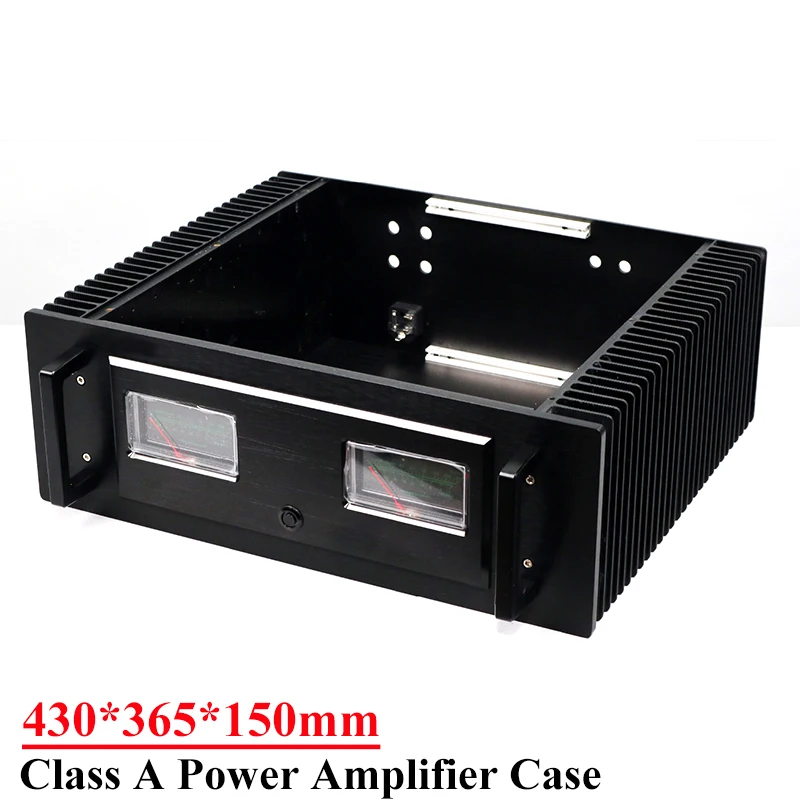 430365150mmAllAluminumPowerAmplifierEnclosureCaseVuMeterClassAClassABAmplifier.jpg