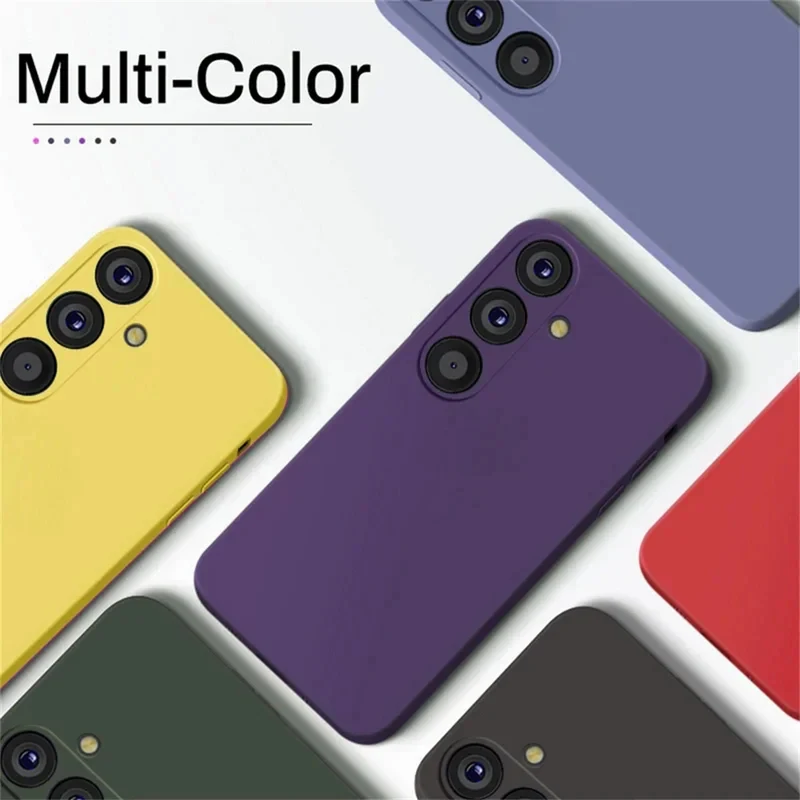 Velvet Silicone Shockproof Phone Case – Solid Color
