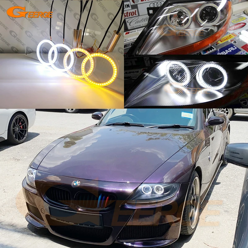 

Geerge For BMW Z4 E85 E86 2002 2003 2004 2005 2006 2007 2008 Ultra Bright LED Angel Eyes Halo Rings Kit Day Light