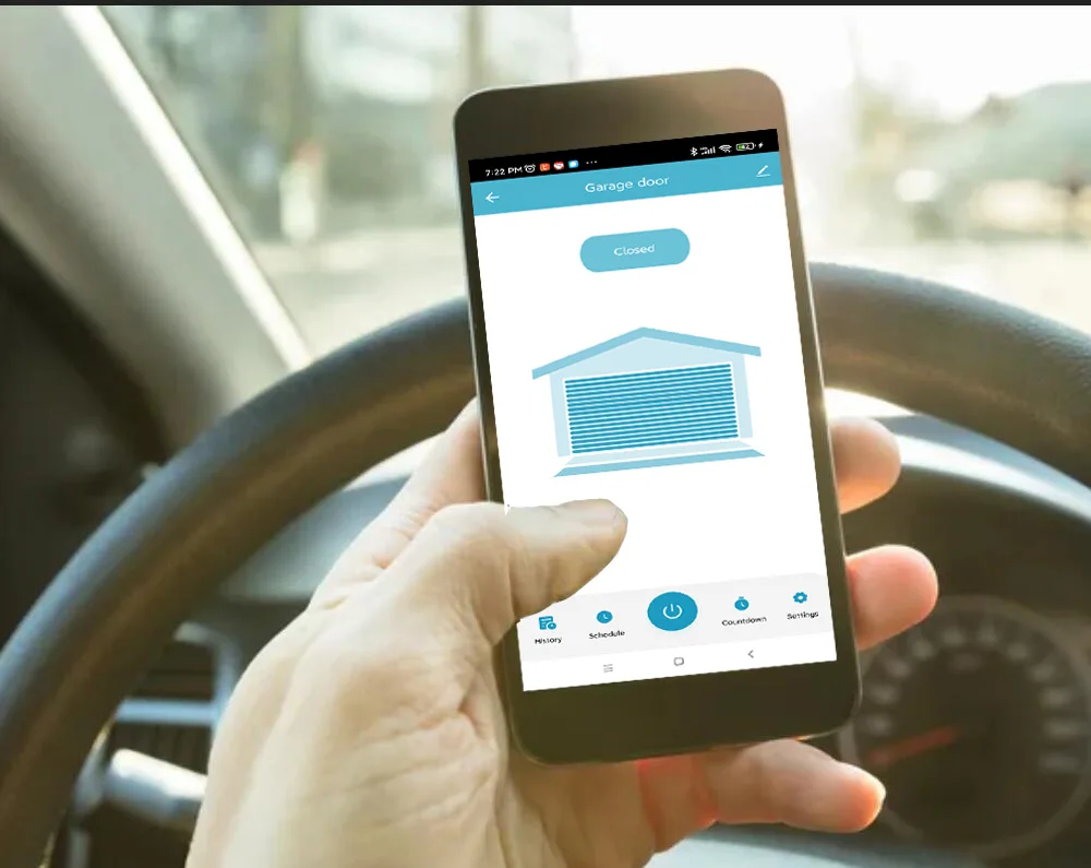 Controller intelligente per apertura porta garage, spina UE, funziona con Alexa, Echo, Google Home, SmartLife, controllo app Tuya, nessun hub richiesto - immagine 2