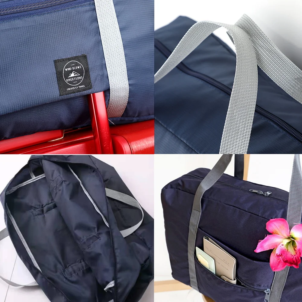 Borse da viaggio Borsa da viaggio pieghevole portatile di grande capacità Borsa da viaggio multifunzionale per compagnie aeree Borse da viaggio in movimento - immagine 4