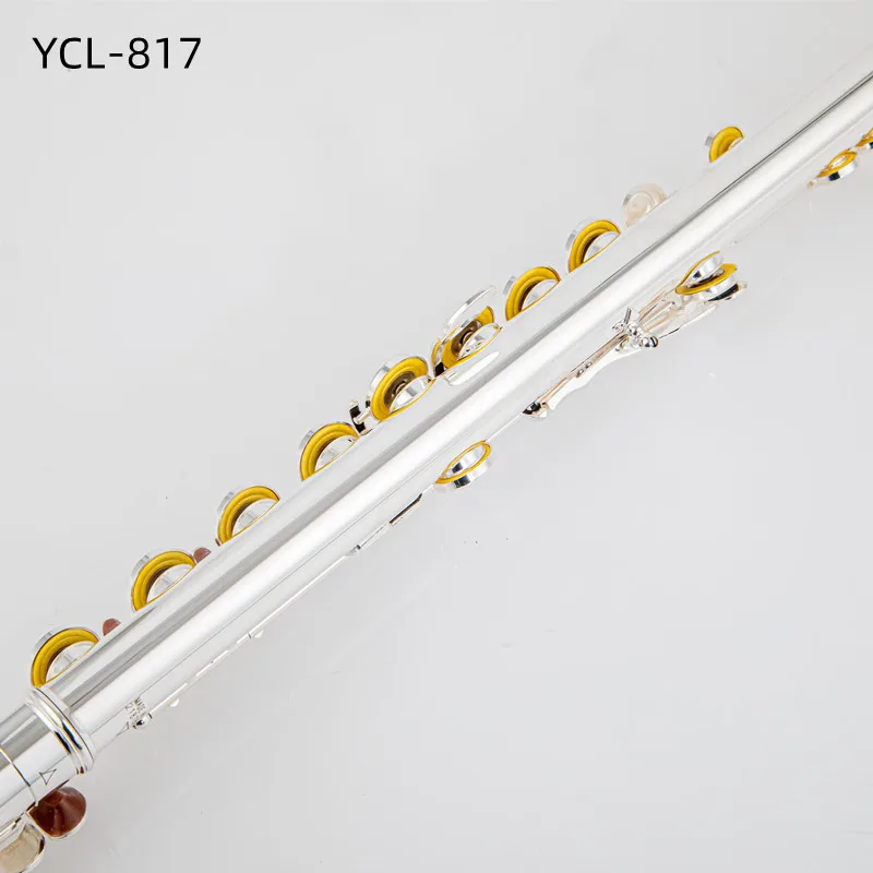 Japan 877 817 flute 16/17 Holes Silver Plated Transverse Flute C