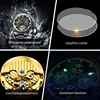 OUPINKE 3280 Hollow Skeleton Mechanical Men Watch Luxury Fashion Auto Date Watch For Men Deep Waterproof Business Man Wristwatch 6