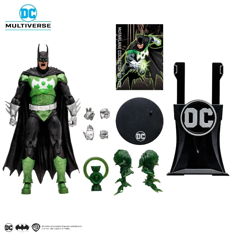 

Mcfarlane Toys Batman As Green Lantern Action Figure 18cm Original Dc Multiverse Doll Collectors Edition Toys Model Gift