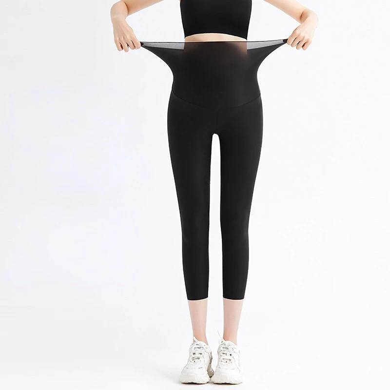 Maternity Wear Maternity Pants Thin Summer Out Er Wear Leggings Cropped Pants Summer Pregnant Women Leggings Pregnancy Clothes