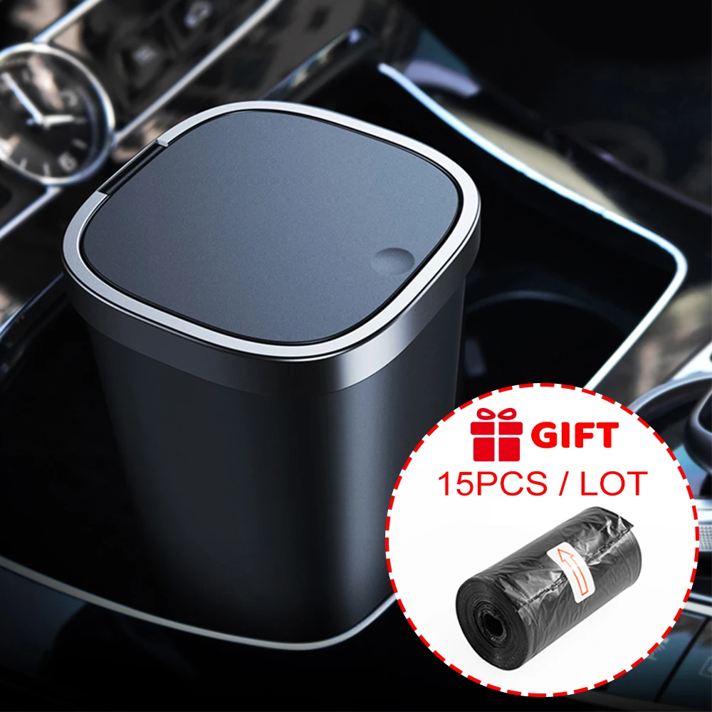 Car Trash Can Vehicle Garbage Dust Case For Honda Civic Type R Fk7 Fk8 Fk2 Type S Pressing Trash Bin Auto Interior Accessories