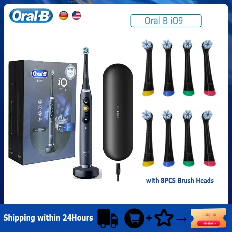 OralBElectricToothbrushiO9BluetoothAutomaticMicrovibratingTech