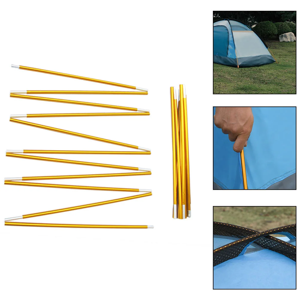 

Flexible Tent Canopy Stick Metal Tent Poles Folding Portable Tent Pole For Camping