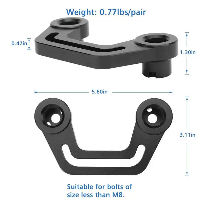 1 Pair A Pillar Windshield Light Mounting Bracket Replacement for Jeep Wrangler JL JLU 2018-2022 Work Light Mounting