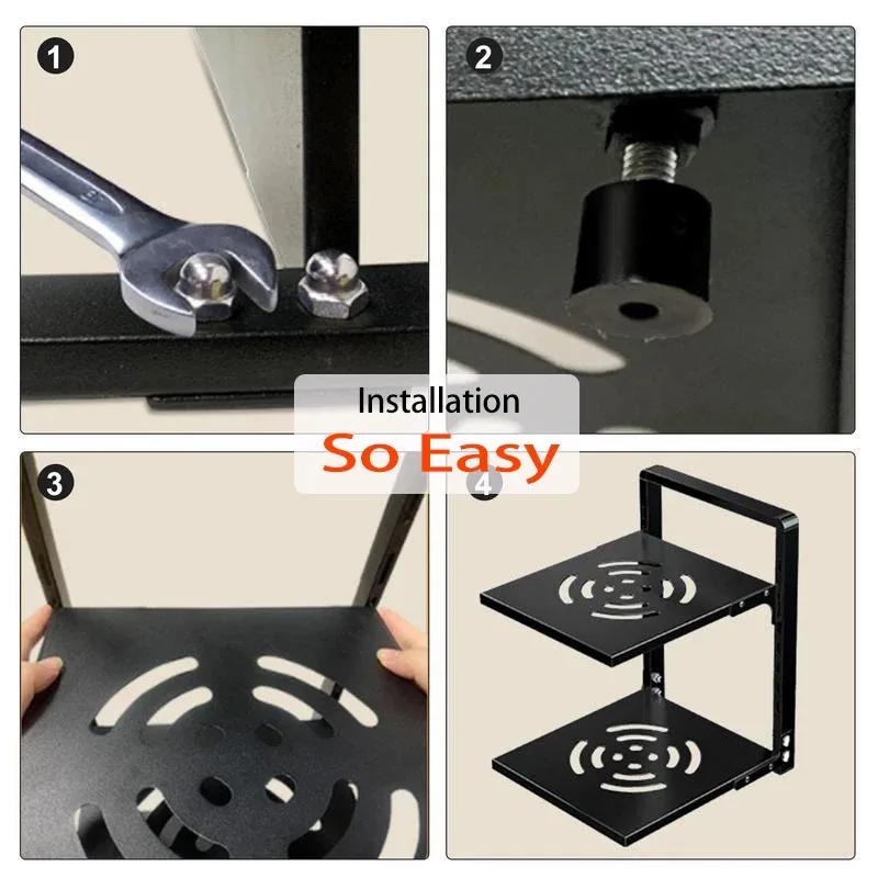 Rack Kitchen Pot Rack Storage Special Pot Rack Multi-layer Adjustable Cabinet Pantry Table Rack Stainless SteelSewer Storage 6