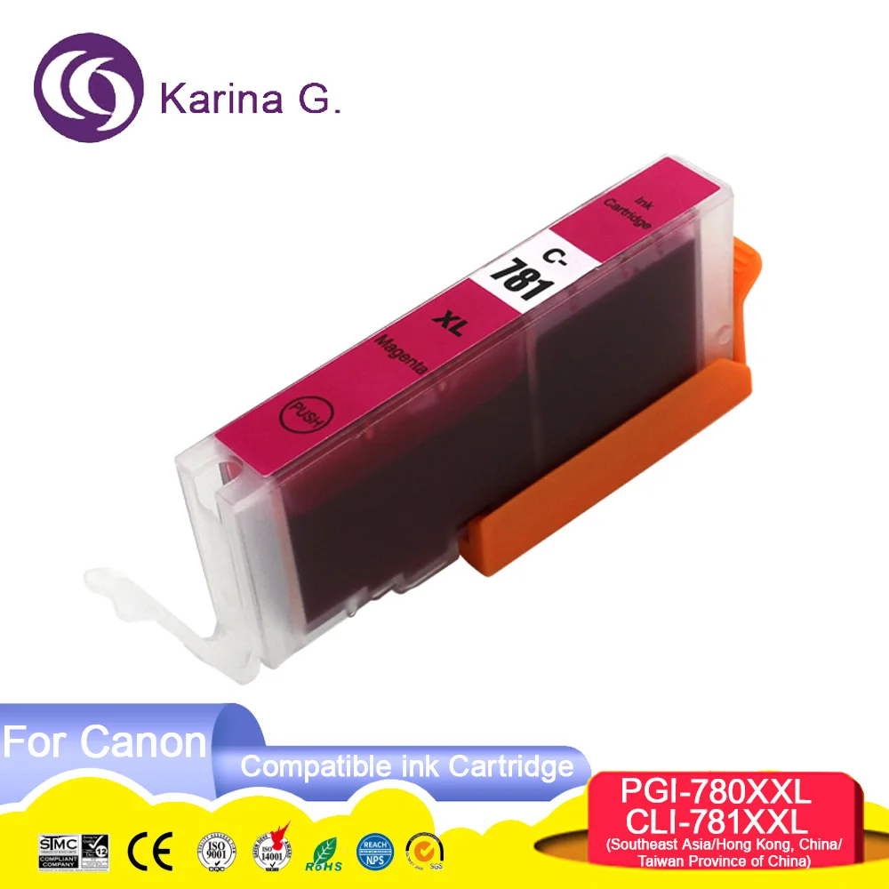 PGI 780 CLI 781 XXL 780XL 781XL PGI780 CLI781 PGI-780 CLI-781 Compatible Ink Car