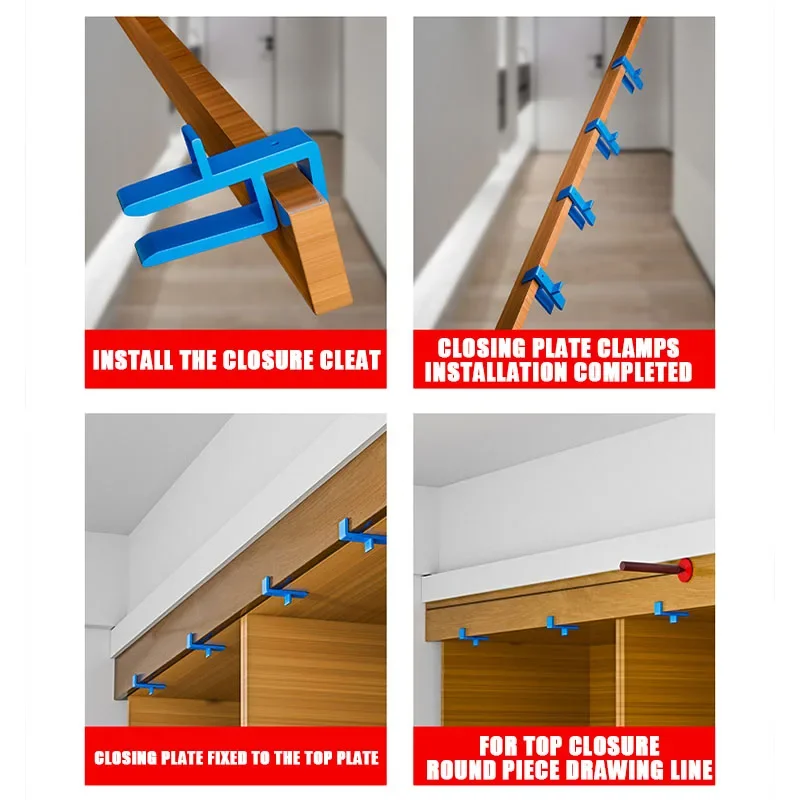 Closed Plate Clamp Closet Closing Line Drawing Kitchen Cabinet 16 17 18 Board Carpentry Closing Strip Sealing Plate Magic Tools