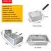 XEOLEO Electric Deep Fryer 12L Commercial Stainless Steel French KFC Fries Double Baskets Kitchen Mechine Food Processor 4