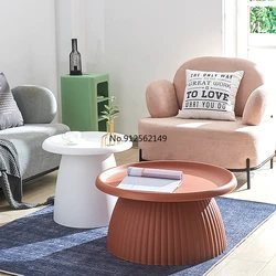 Table basse nordique moderne et minimaliste en forme de champignon, Table d'angle pour chambre à coucher, Table d'appoint pour salon, pour balcon en plein air 