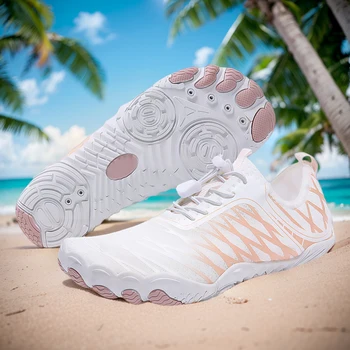 Water Shoes Non-slip Barefoot Beach Shoes Breathable Soft Diving Sneakers Quick Drying Casual Wading Shoes for Water Sports
