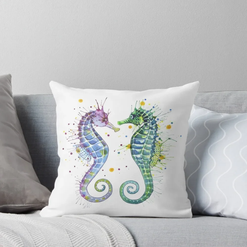 

Guardians of the Sea - Seahorse Throw Pillow