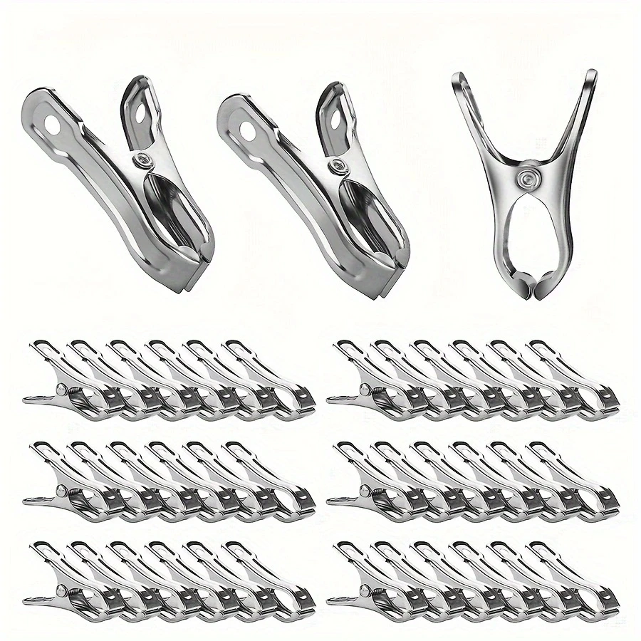 40 PCS Heavy Duty Stainless Steel Garden Clips for Netting