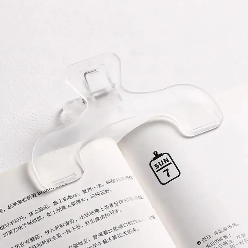 Transparent Plastic Book Clip: Simple Reading Aid, Fixed Book Holder, Creative Bookmark & Practical Note Holder for Bookstore
