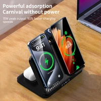 Magnetic Wireless Charger Stand Foldable Fast Charging For iPhone 17 16 15 14 13 Samsung S25 Xiaomi Airpods Pro Apple Watch 11~2 - Image 3