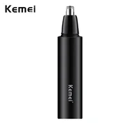 Kemei Electric Mini Nose Trimmers Portable Ear Nose Hair Shaver Clipper Waterproof Safe Removal Cleaner Waterproof Rechargeable 1
