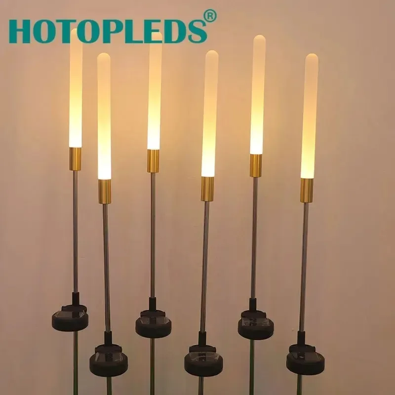 تعمل بالطاقة الشمسية مضيئة القصب LED مصباح تحت الأرض في الهواء الطلق الزخرفية زهرة حصة لساحة الحديقة البستنة حديقة وعيد الميلاد