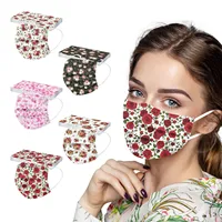 10pc Adult Disposable Face Masks Colorful Four Layer With Meltblown Morandi Color Lace Mesh Mask Protection Mascarillas Masque 1