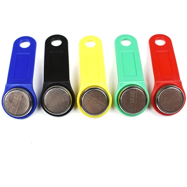 100pcs/lot RW1990 iButton Rewritable RFID Tag Touch Memory Key Compatible DS1990 Copy Card Sauna Key Clone Duplicate 2