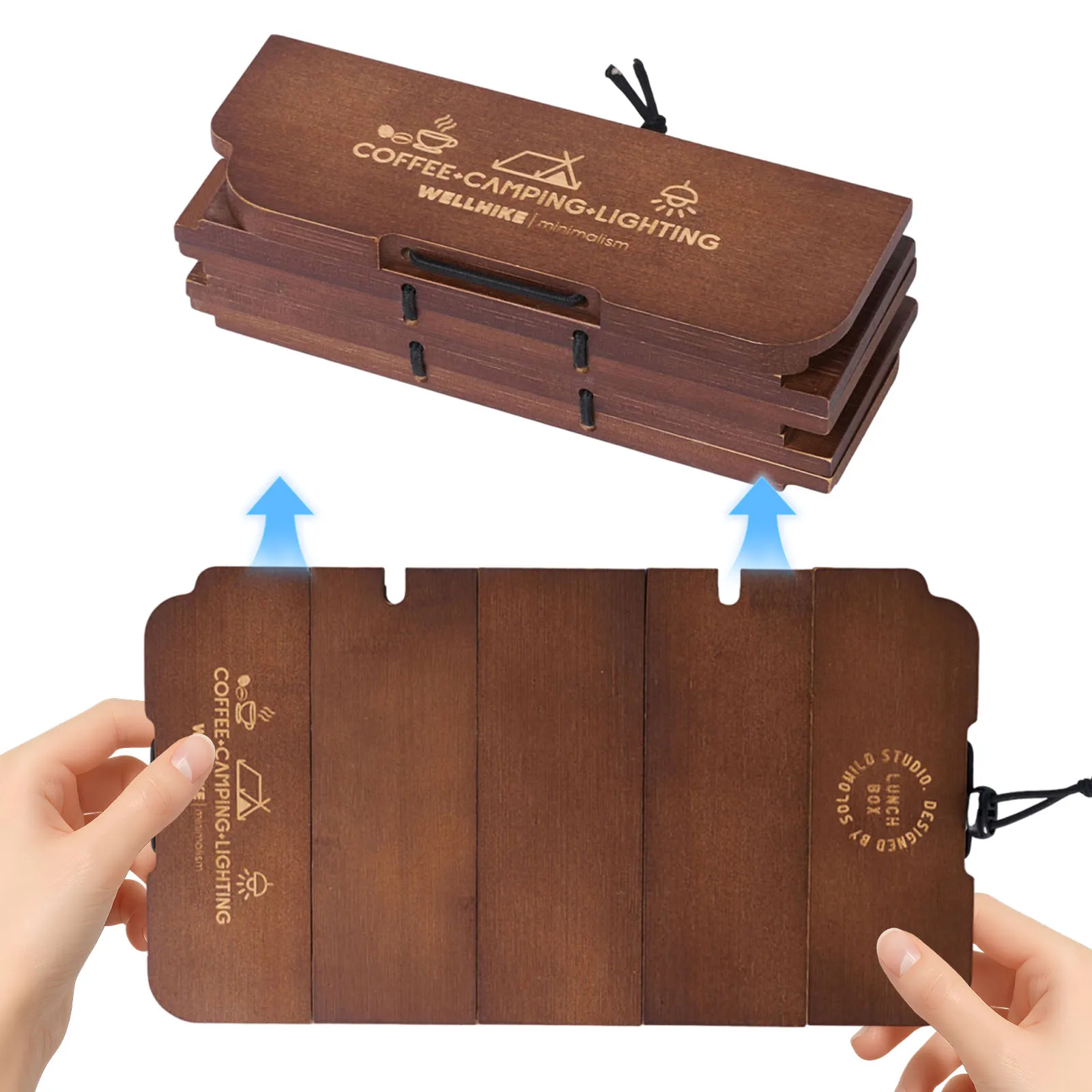 Abnehmbare Tischplatte/Klappbare Tischplatte/Magnetischer Seitenclip/Lichtstativ/Ledergriffabdeckung/Organizer-Tasche mit Fächern – Detail 4