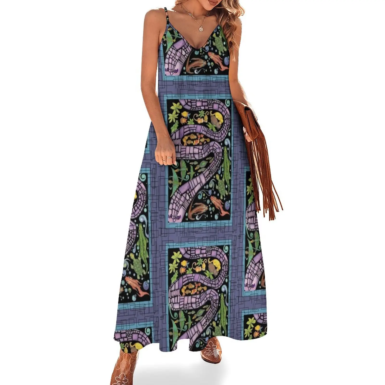 

The Skruncheeeze Purple Dragon 4 Destyni Sleeveless Dress Dress for pregnant women dress party night birthday for women