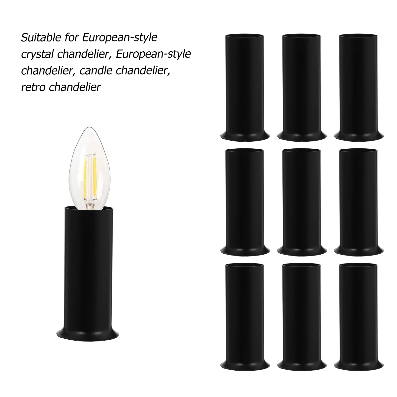 

Socket Sleeves Candle Chandelier Cover Tall Light Covers Candelabra Bulb Holder