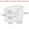 Velvet Sofa Cover Single Sofa Cover for Living Room Elastic Solid Color Armchair Slipcover for Bar Home Counter with Seat Covers 6
