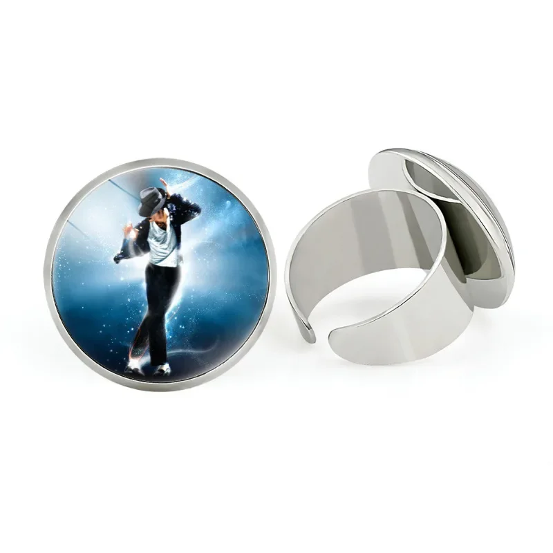 Adjustable Open Ring Michael Jackson Rock Singer Style Metal Ring Fashionable Jewelry Accessory from Mainland China