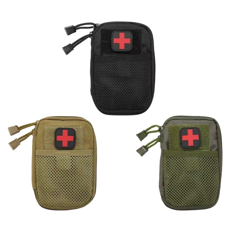 yunyun Nylon Tactically Medicals Pouches Portable Medicine Bag First Aids Pouches Waist Bag for Outdoor Camping Hiking Travel