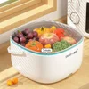 Ultrasound Vegetable Washing Machine with Handle Food Grains Purifie Basket Household Kitchen Gadgets for Tableware Bottles 3
