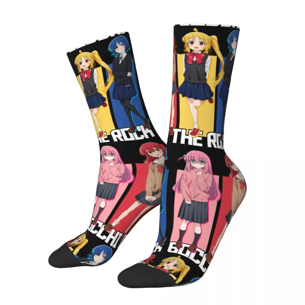 

Female Bocchi The Rock Kessoku Band Socks Soft Fashion Socks High Quality Accessories Middle TubeSocks Little Small Gifts