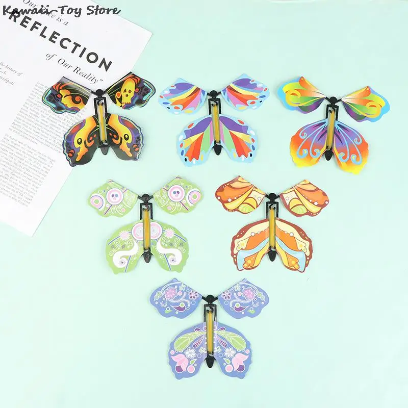 Tanio Magiczny motyl latająca karta zabawka z pustymi rękami motyl