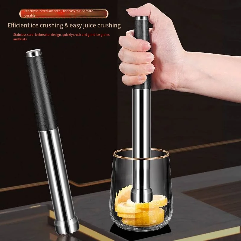 Fruit Juicer Stick Shaker cup juicer stick Fruit juicer stick hand beat beat lemon tea tool Ice hammer mashing hammer meat loose meat